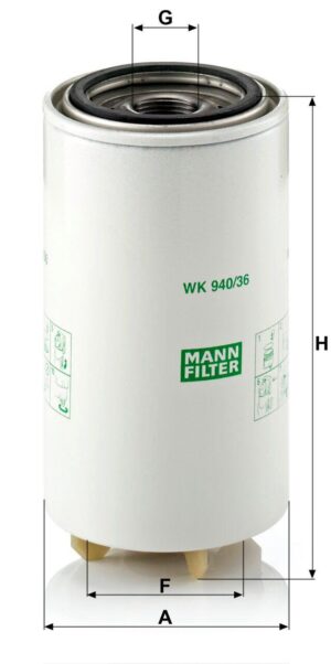 Mann WK 940/36 x Fuel Filter WK94036x