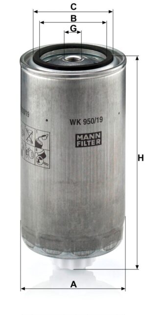 Mann WK 950/19 Fuel Filter WK95019