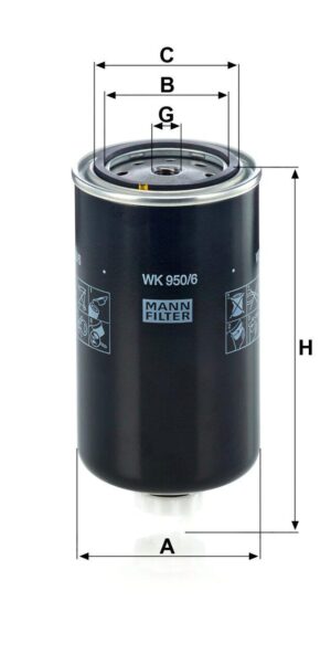 Mann WK 950/6 Fuel Filter WK9506