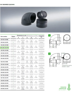 90 Degree Elbow for Mann + Hummel Air Filters 3920025979