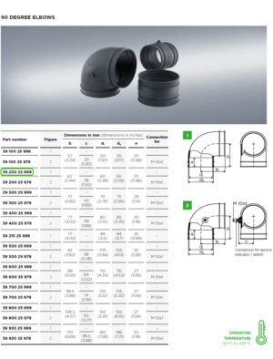 90 Degree Elbow for Mann + Hummel Air Filters 3920025979