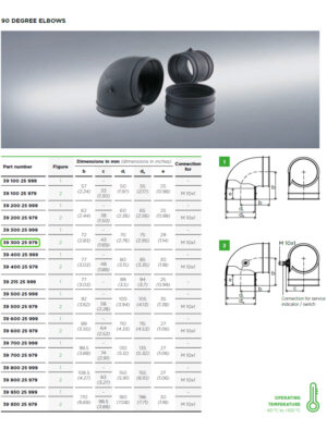 90 Degree Elbow for Mann + Hummel Air Filters 3930025979