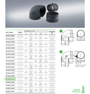 90 Degree Elbow for Mann + Hummel Air Filters 3970025979