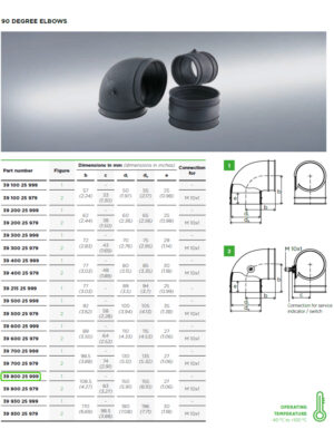 90 Degree Elbow for Mann + Hummel Air Filters 3980025999