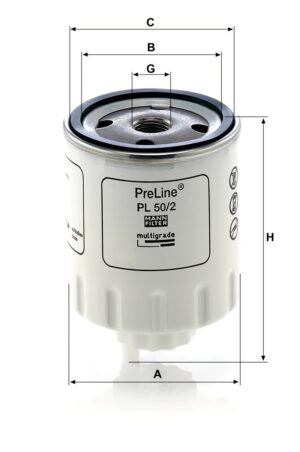 Mann PL 50/2 Fuel Filter PL502