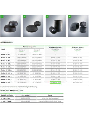 Straight Connector for Mann + Hummel Air Filters 3900027345