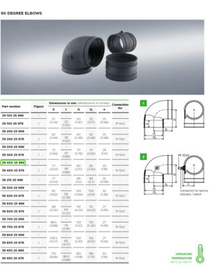 90 Degree Elbow for Mann + Hummel Air Filters 3940025999