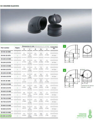 90 Degree Elbow for Mann + Hummel Air Filters 3993025979