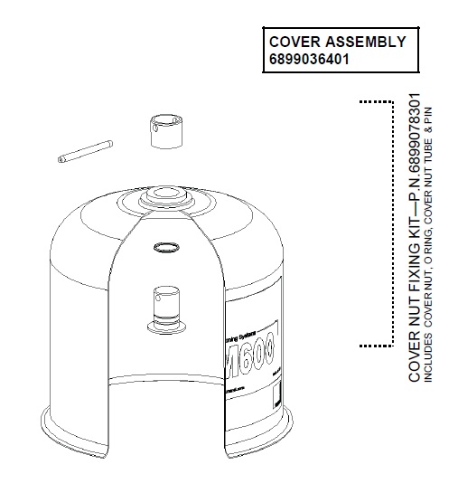 Mann Centrifuge FM600-11, 12, 13, 14, 16, 17 Cover Assembly Part No. 6899034001, 0340A
