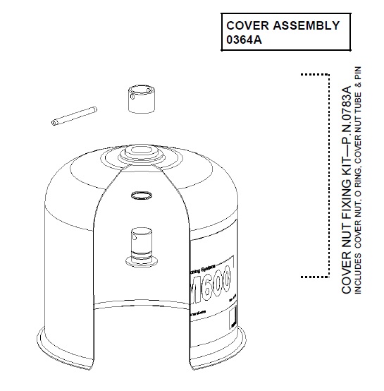 Mann Centrifuge FM600 Cover Assembly Part No. 6899773901, 0364A