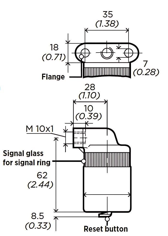 Mann Air Filter Service Indicator Dimensions
