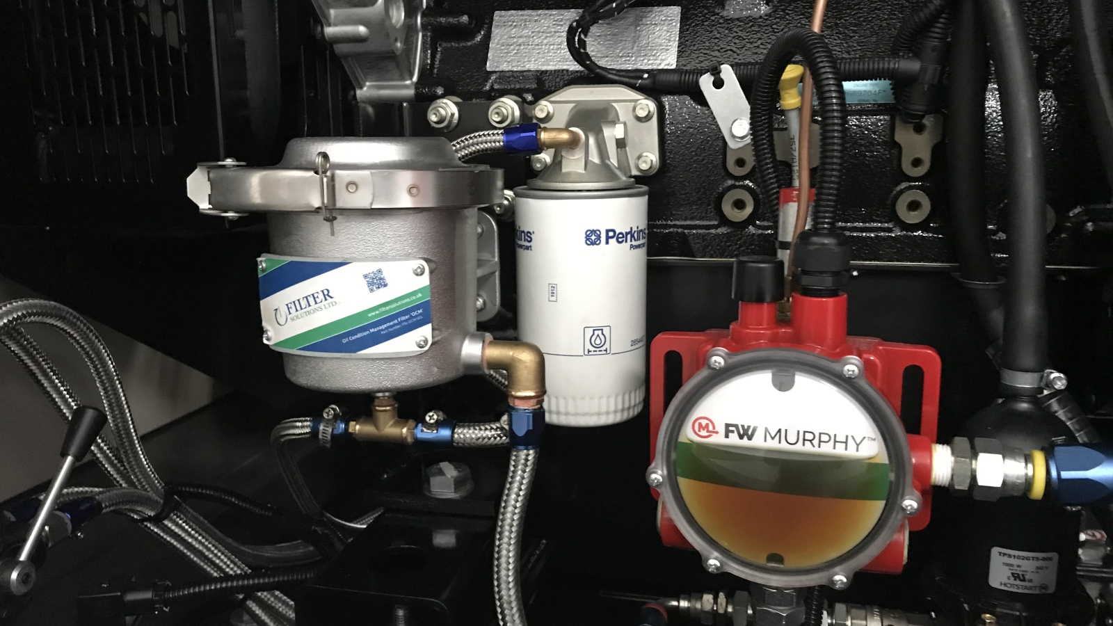 OCM 1-micron bypass oil filtration system for industrial engines and hydraulic systems