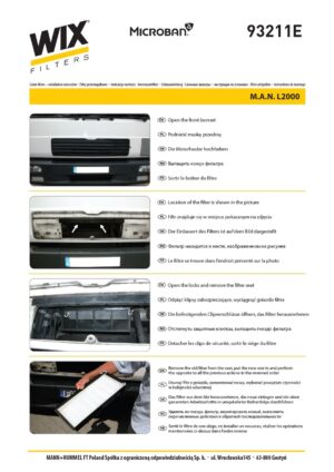 WIX 93211E Cabin Air Filter