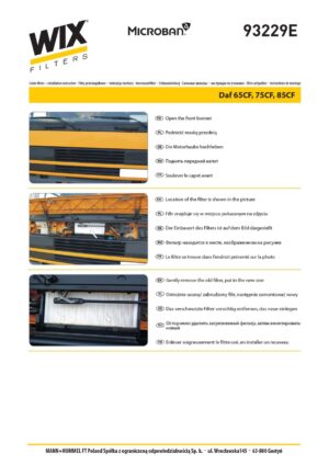 WIX 93229E Cabin Air Filter