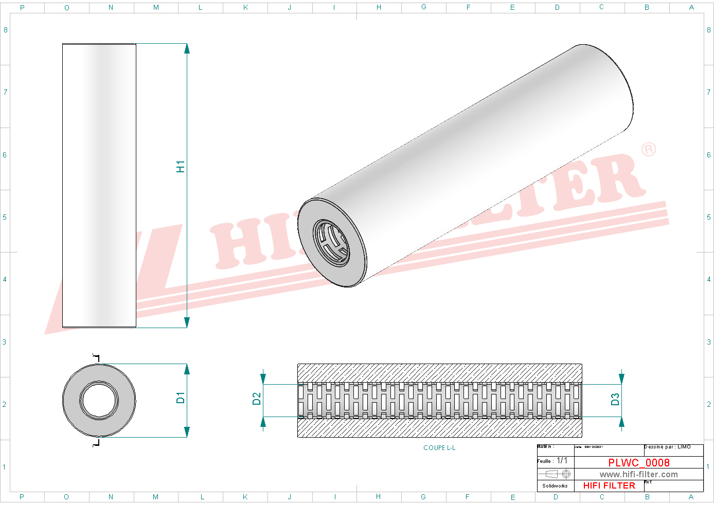 HIFI FILTER EB 25105 PP Liquid Filter