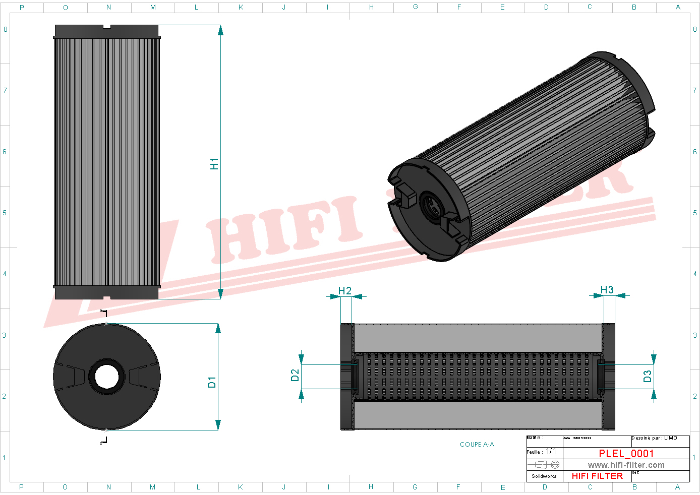 HIFI FILTER EL 15192 Spark Erosion Filter