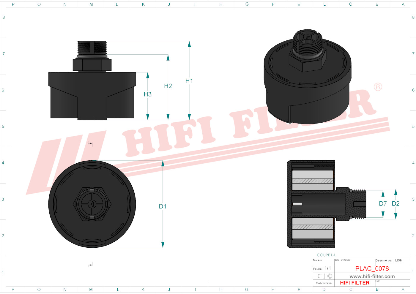 HIFI FILTER FS 291 Breather Filter
