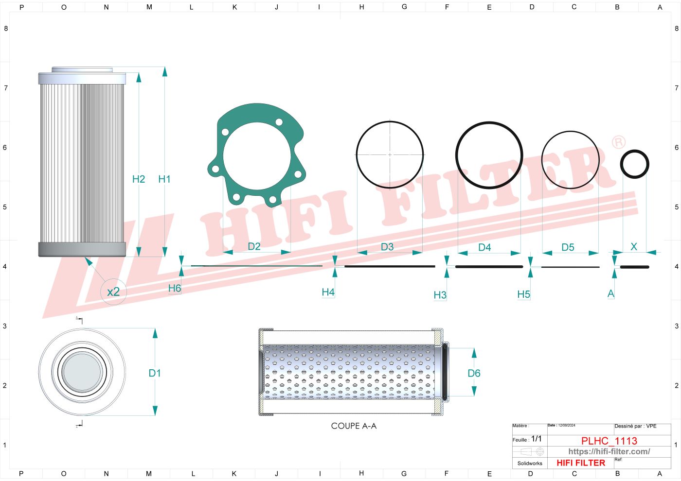 HIFI FILTER KH 66076 V Hydraulic Filter Kit