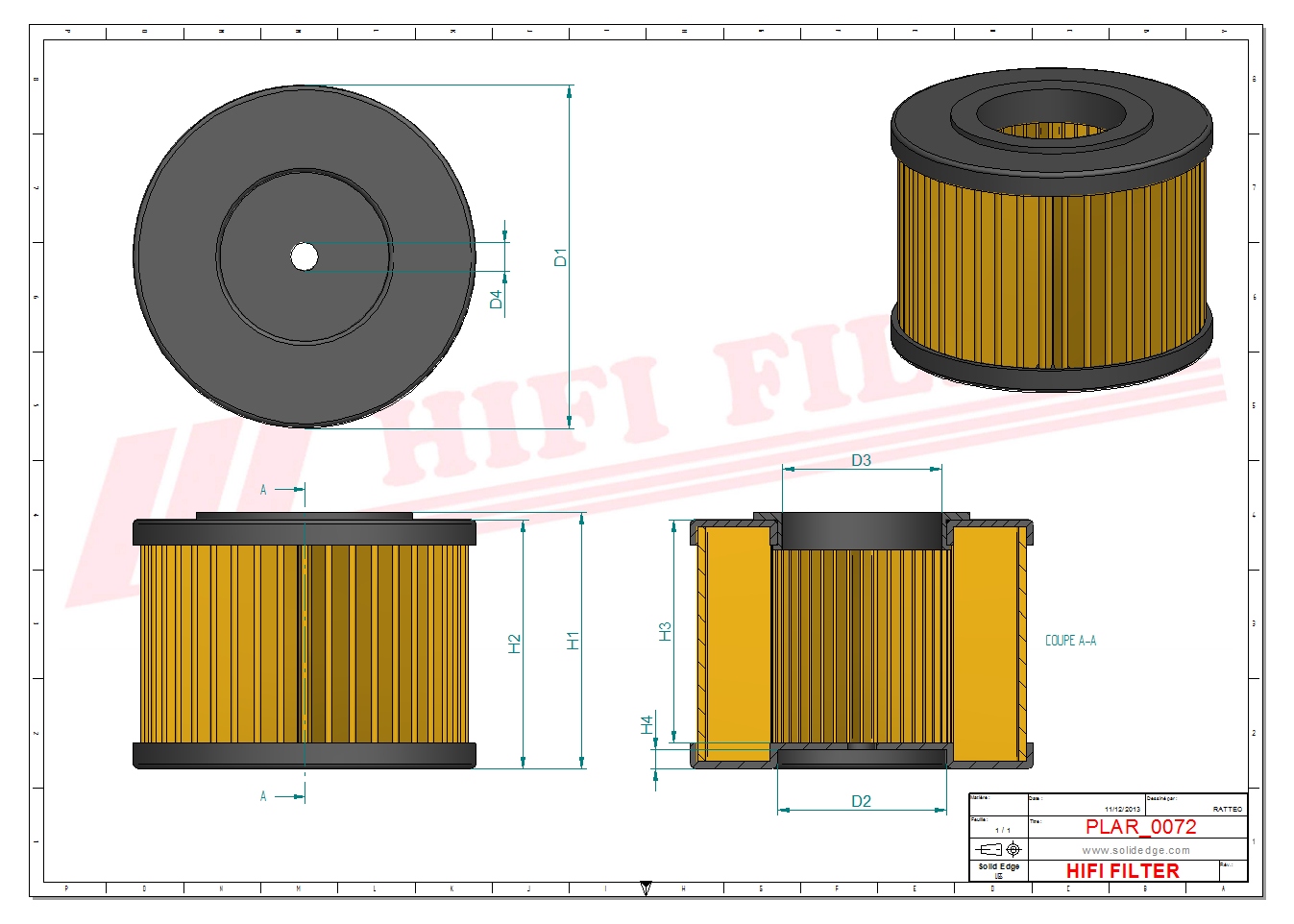 HIFI FILTER SA 12190 Air Filter