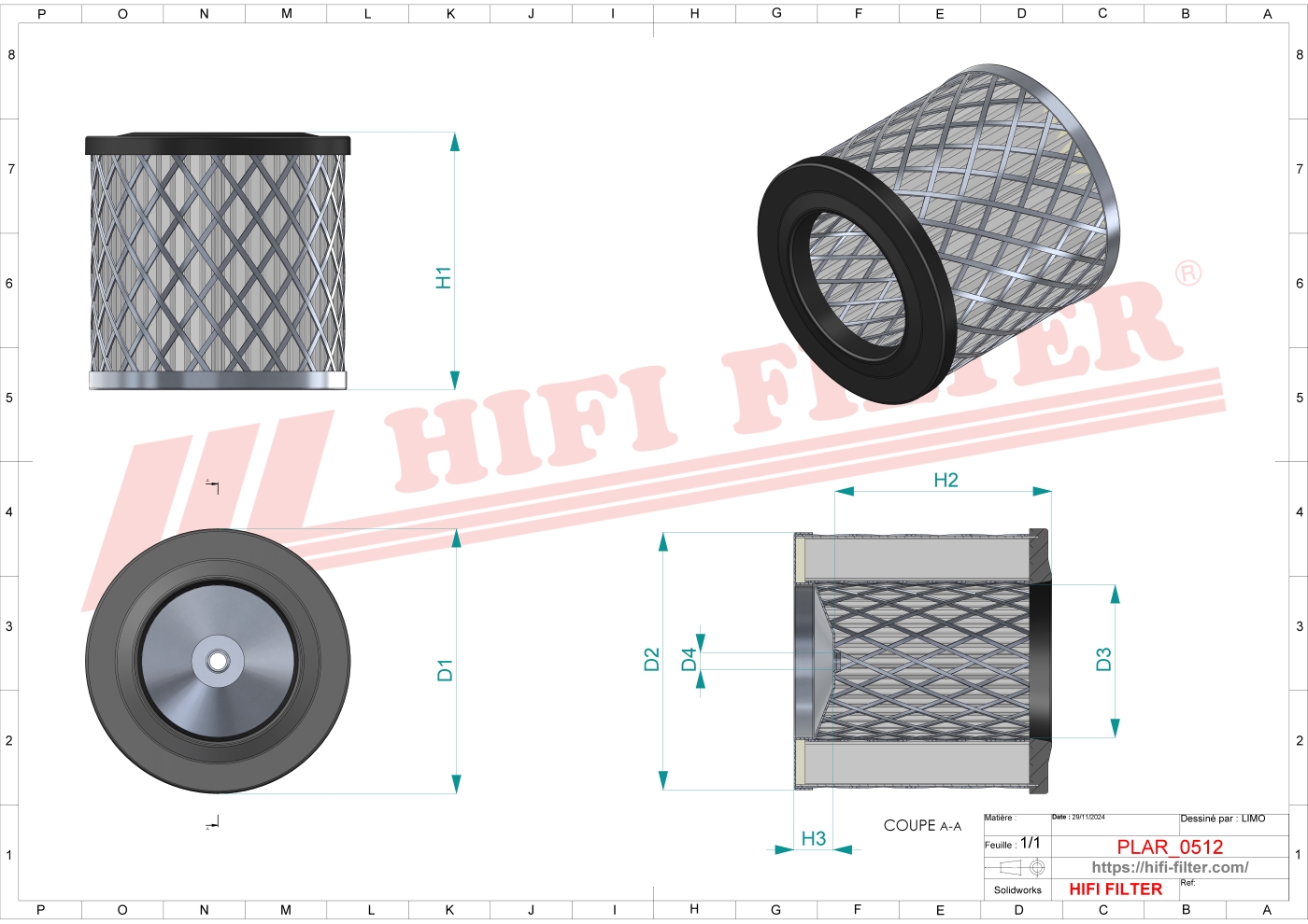 HIFI FILTER SA 12450 Air Filter