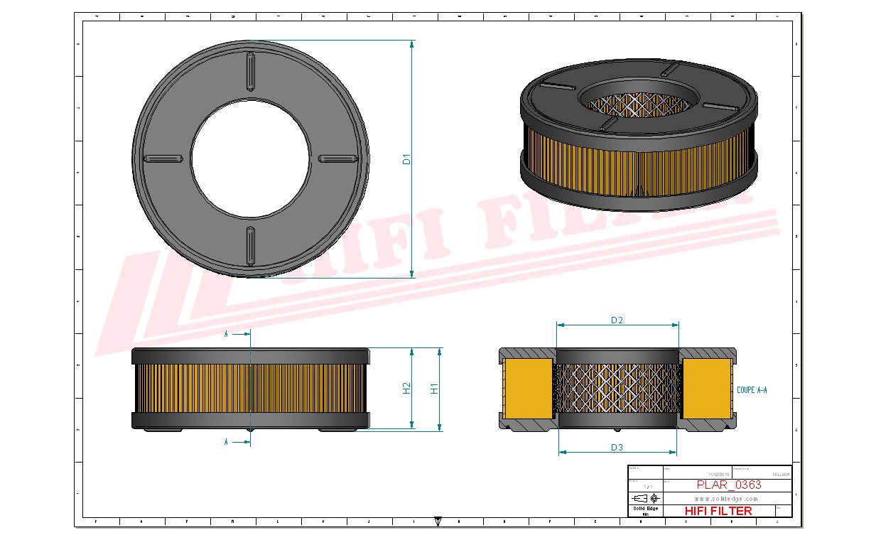 HIFI FILTER SA 12623 Air Filter