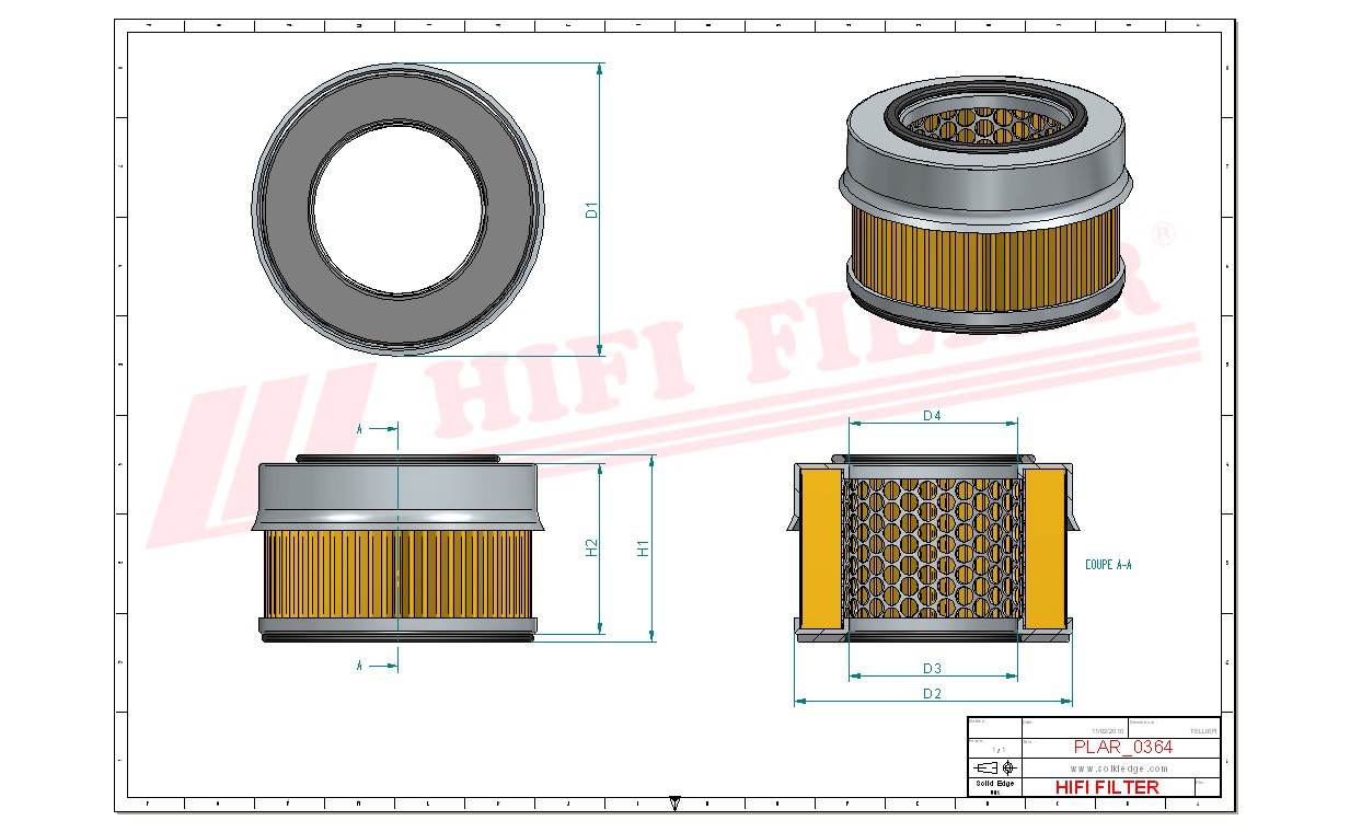 HIFI FILTER SA 12636 Air Filter