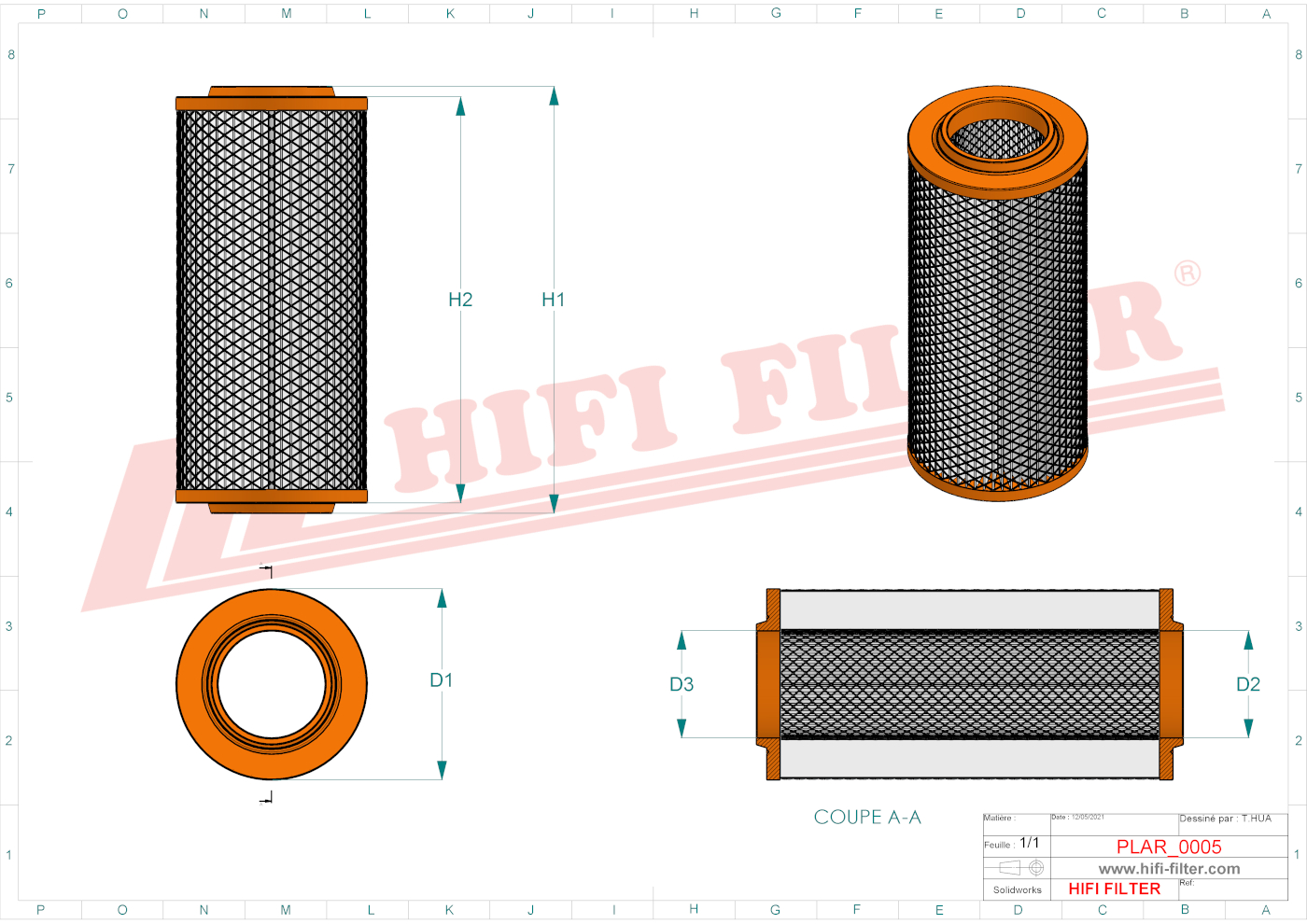 HIFI FILTER SA 14056 Air Filter