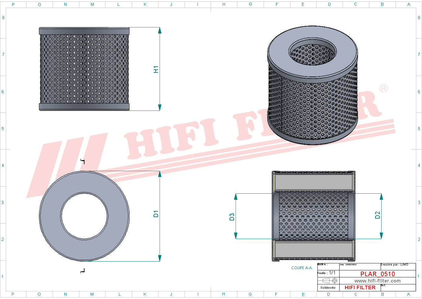 HIFI FILTER SA 1412 Air Filter