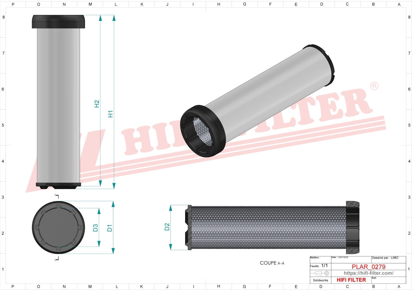 HIFI FILTER SA 16190 Air Filter