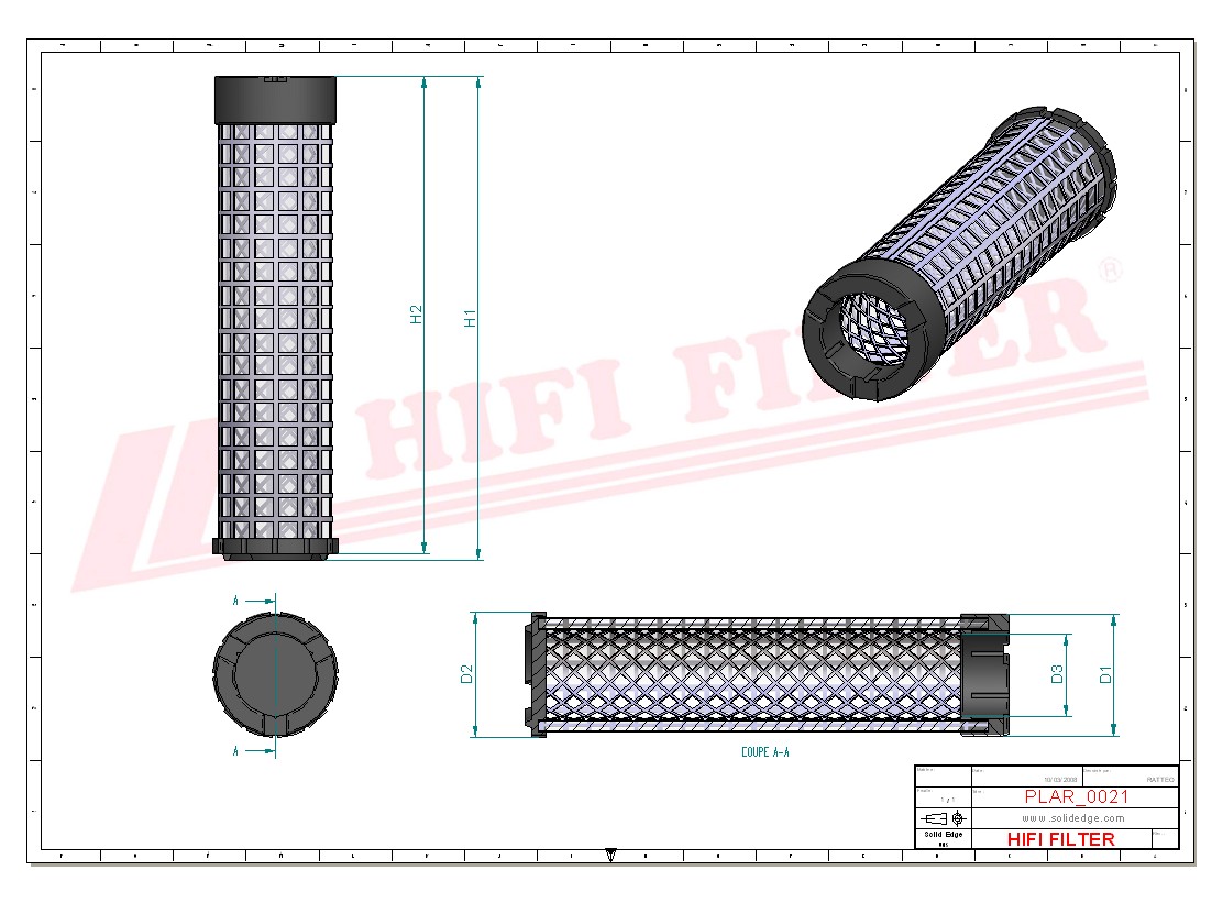 HIFI FILTER SA 16265 Air Filter