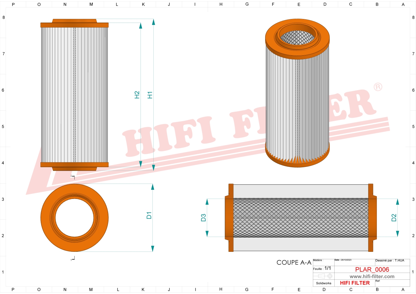 HIFI FILTER SA 16311 Air Filter