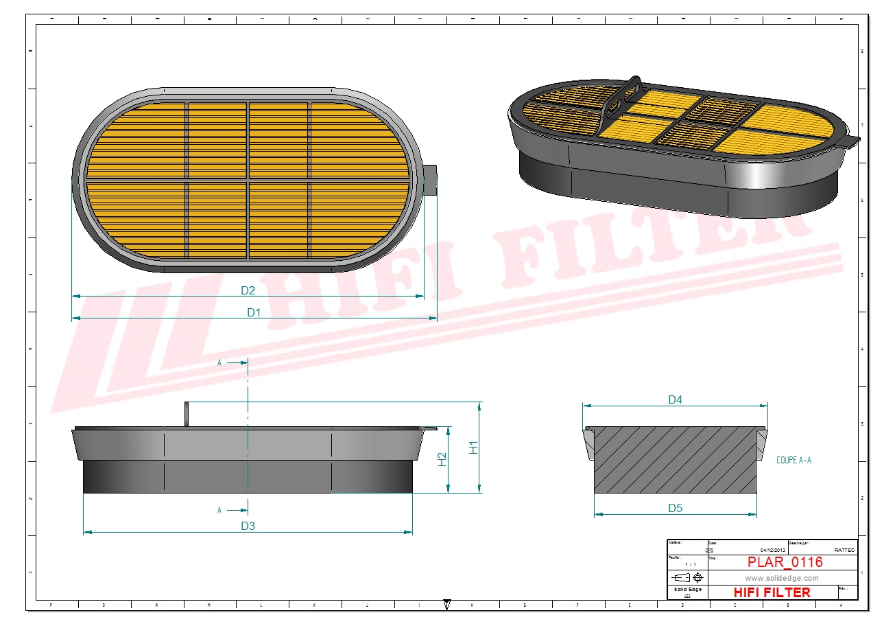 HIFI FILTER SA 16414 Air Filter
