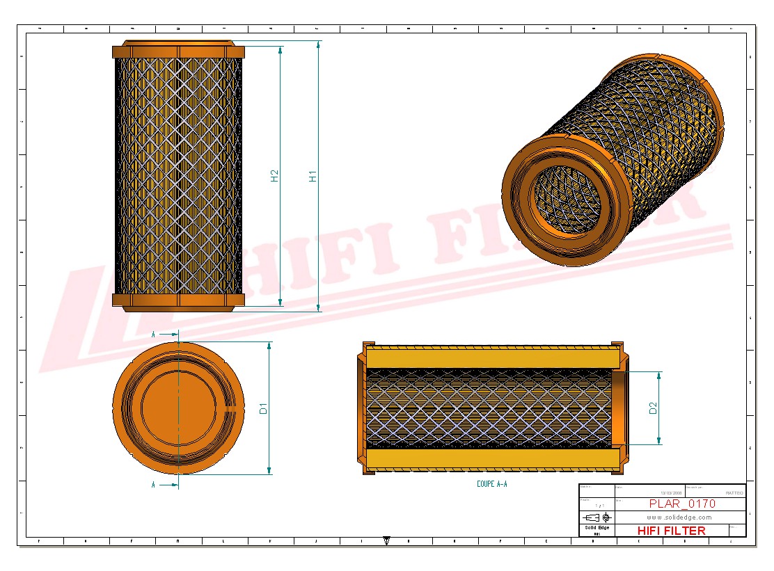 HIFI FILTER SA 16683 Air Filter