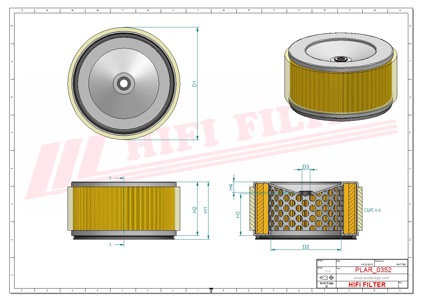 HIFI FILTER SA 17117 Air Filter