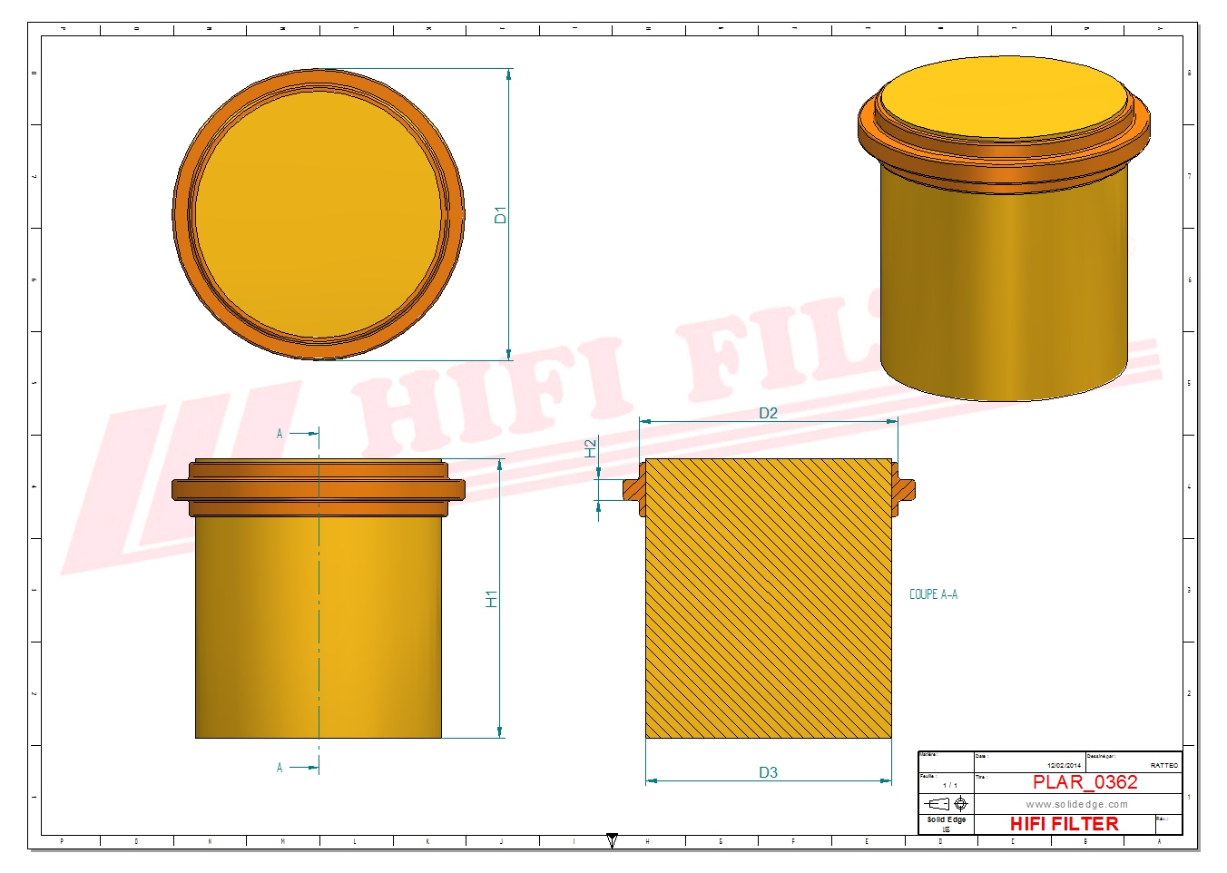 HIFI FILTER SA 17450 Air Filter