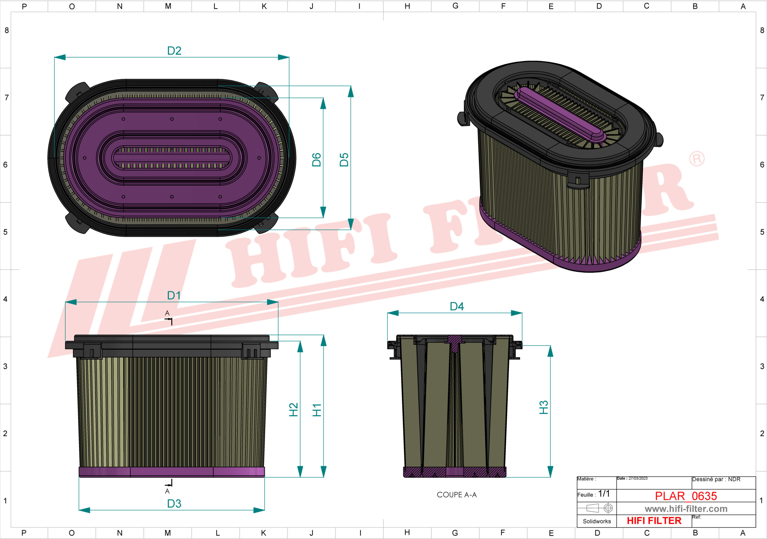 HIFI FILTER SA 17453 Air Filter