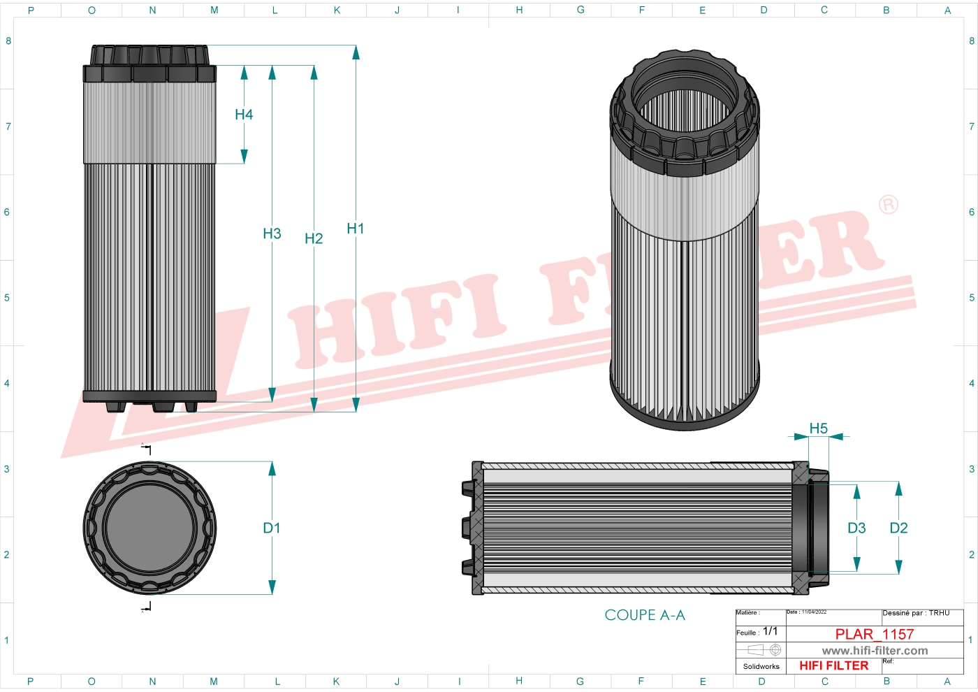 HIFI FILTER SA 17554 Air Filter