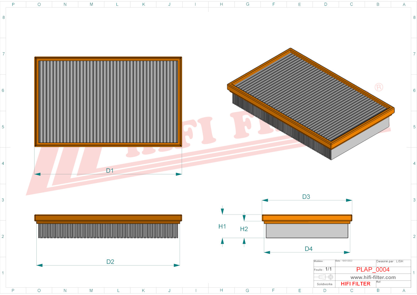 HIFI FILTER SA 7005 Air Filter