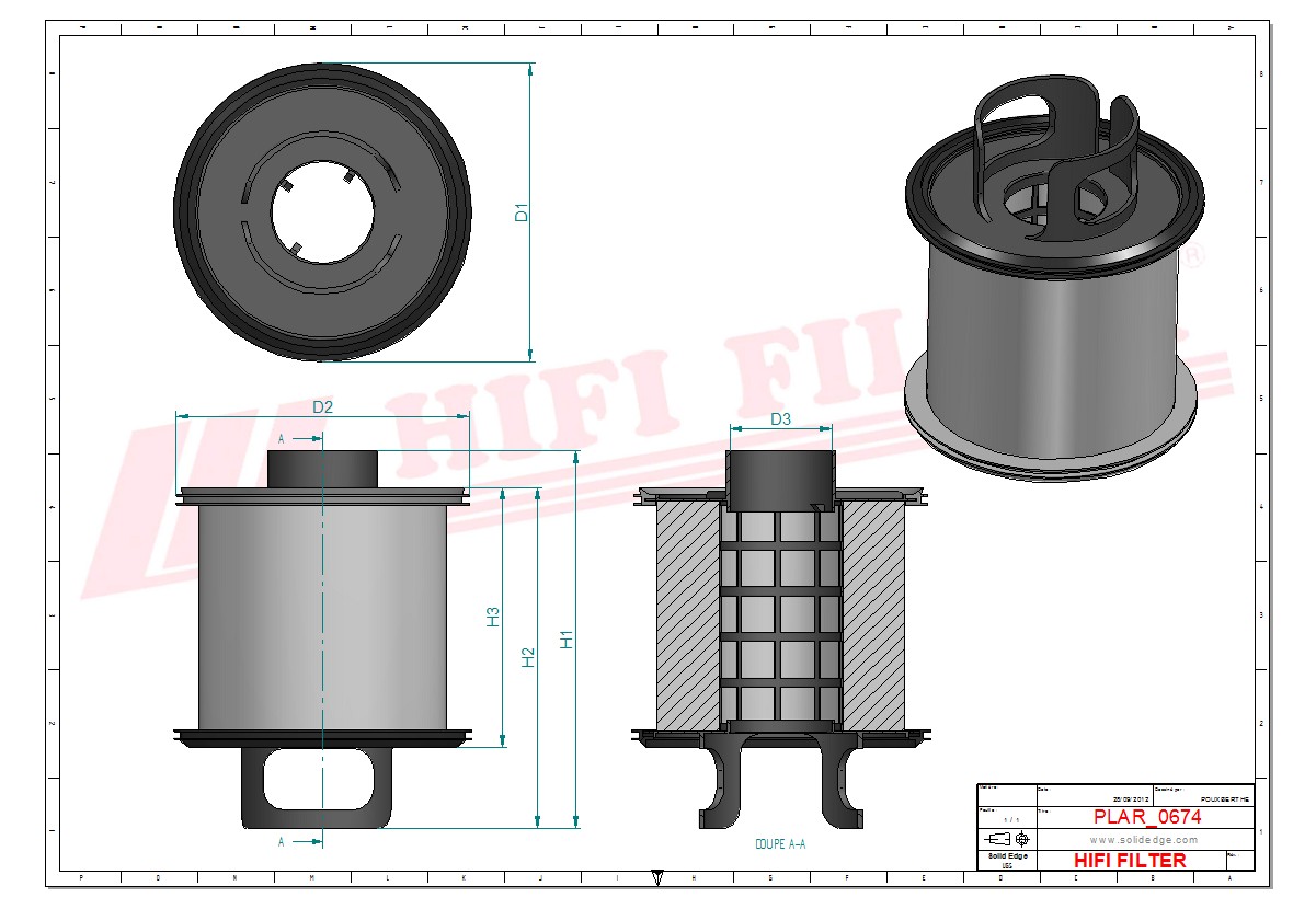 HIFI FILTER SAO 16751 Engine Breather Filter