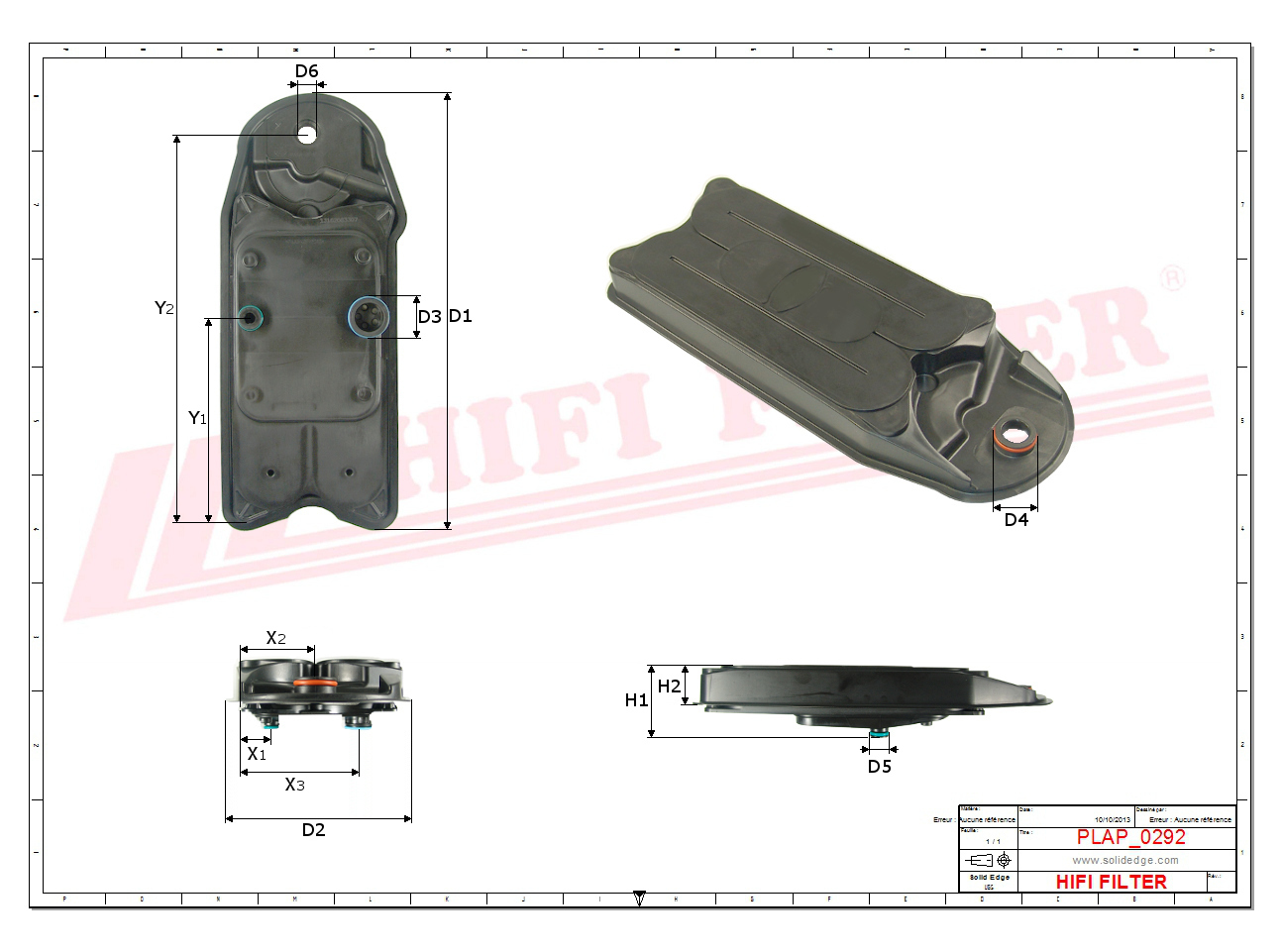HIFI FILTER SAO 16799 Engine Breather Filter