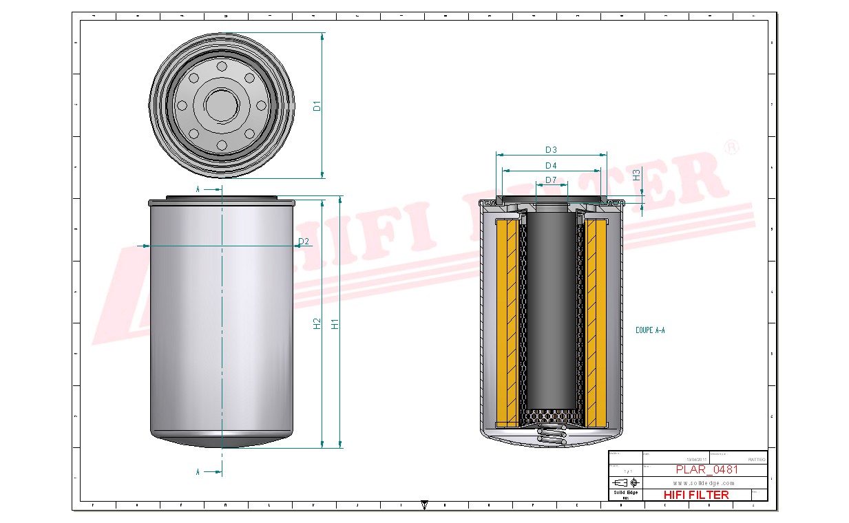 HIFI FILTER SAO 6110 Engine Breather Filter