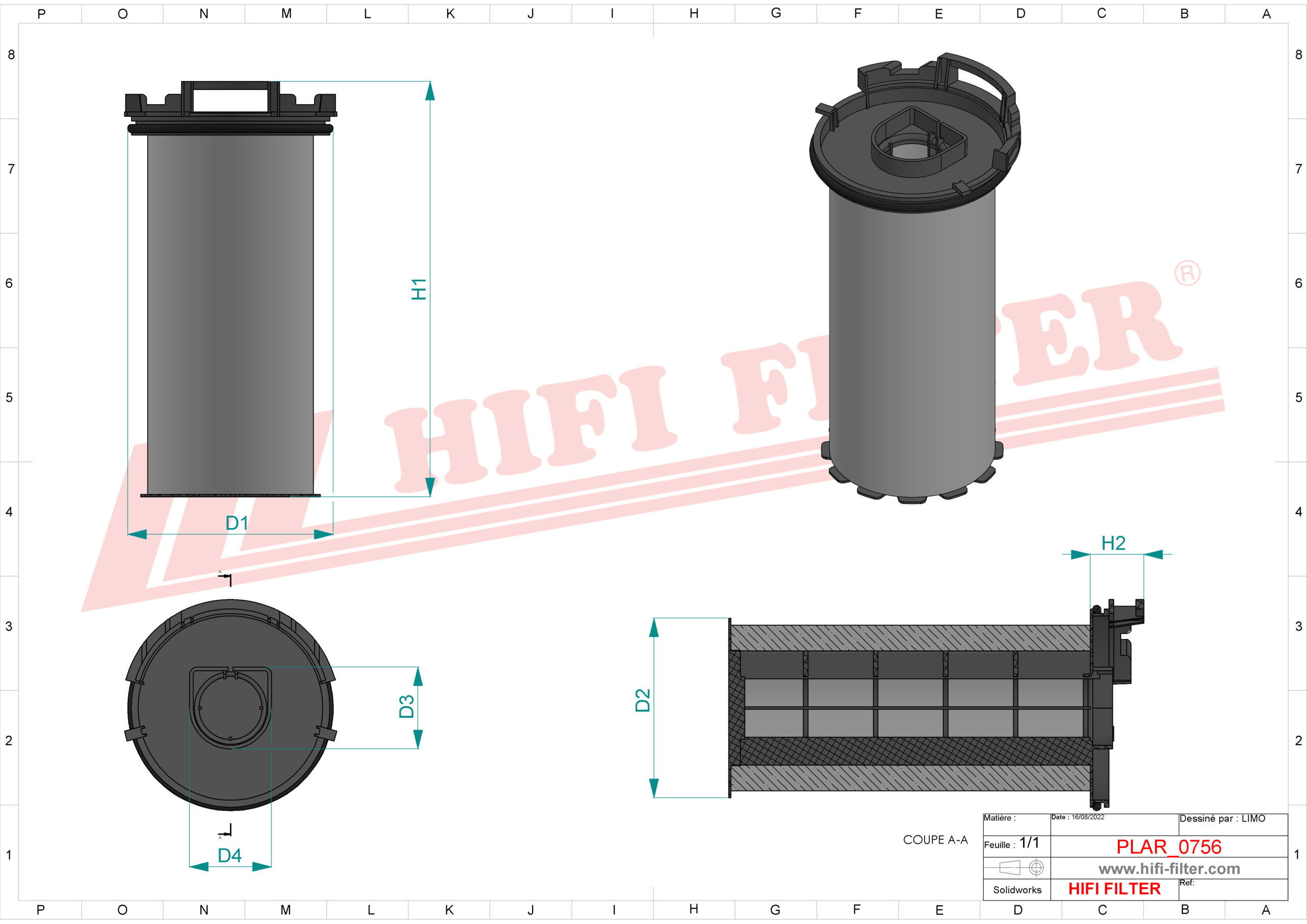 HIFI FILTER SAO 6181 Engine Breather Filter