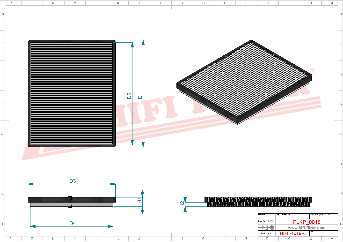 HIFI FILTER SC 60094 Cabin Air Filter