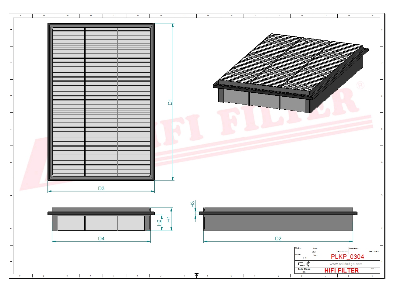 HIFI FILTER SC 80020 Cabin Air Filter