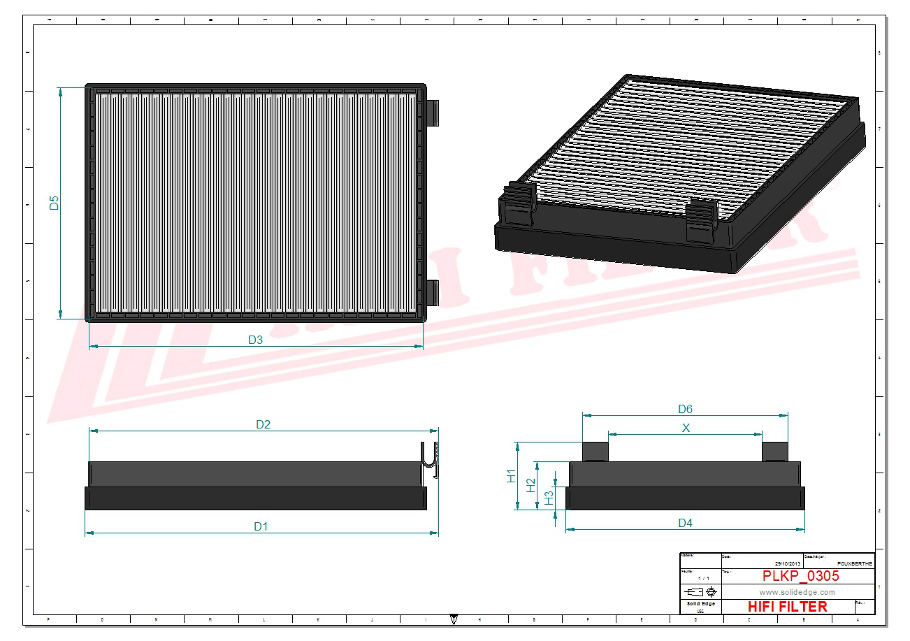 HIFI FILTER SC 80061 Cabin Air Filter