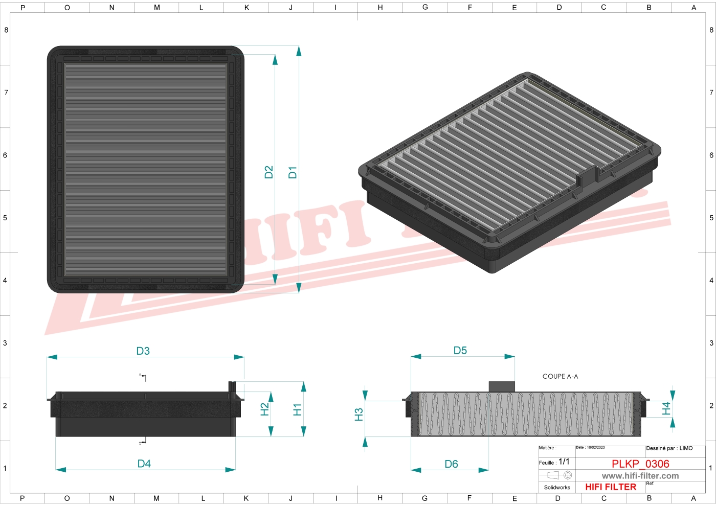 HIFI FILTER SC 80062 Cabin Air Filter