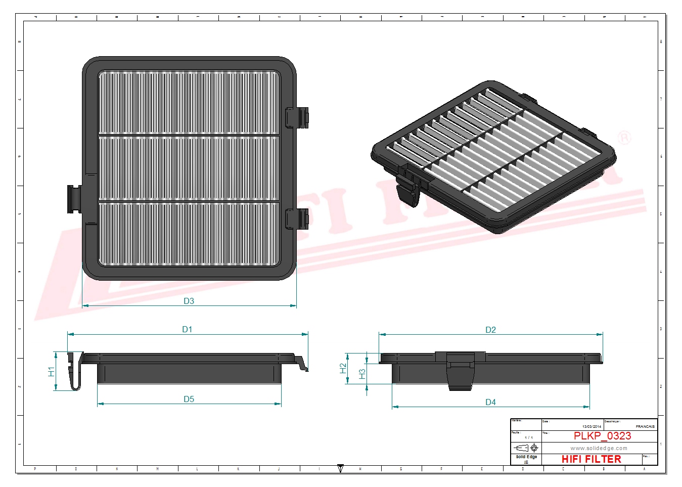 HIFI FILTER SC 80070 Cabin Air Filter