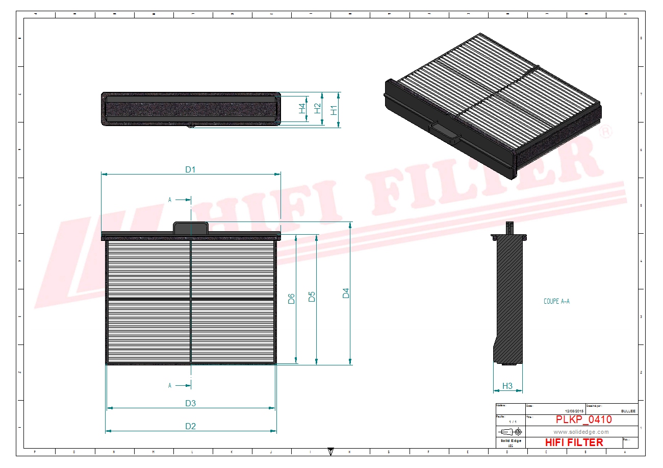 HIFI FILTER SC 80078 Cabin Air Filter