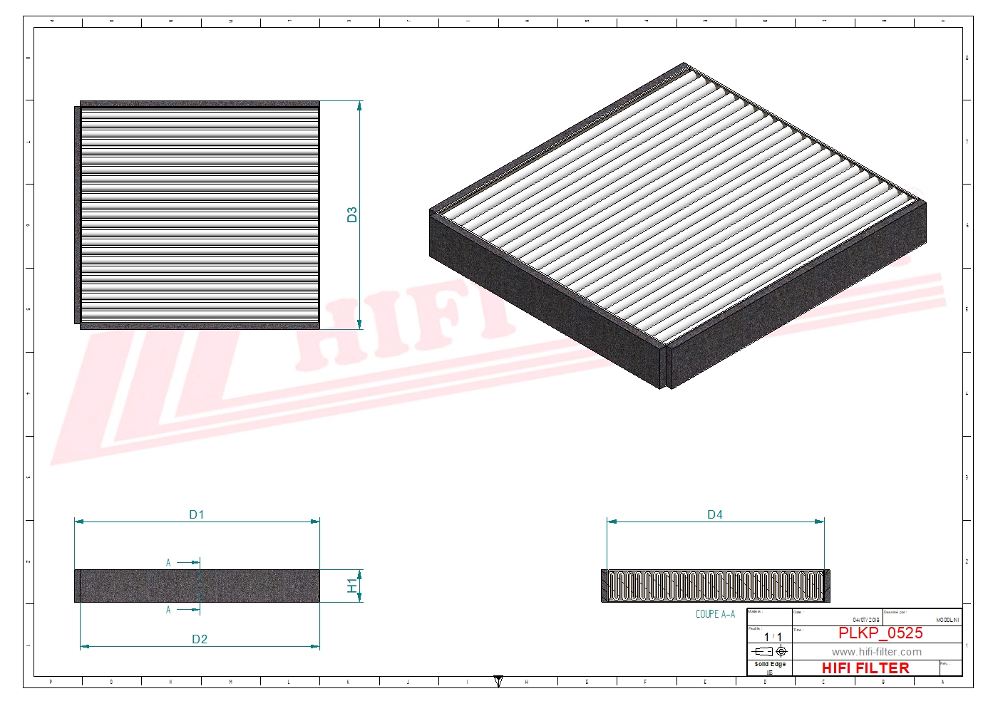 HIFI FILTER SC 80088 Cabin Air Filter
