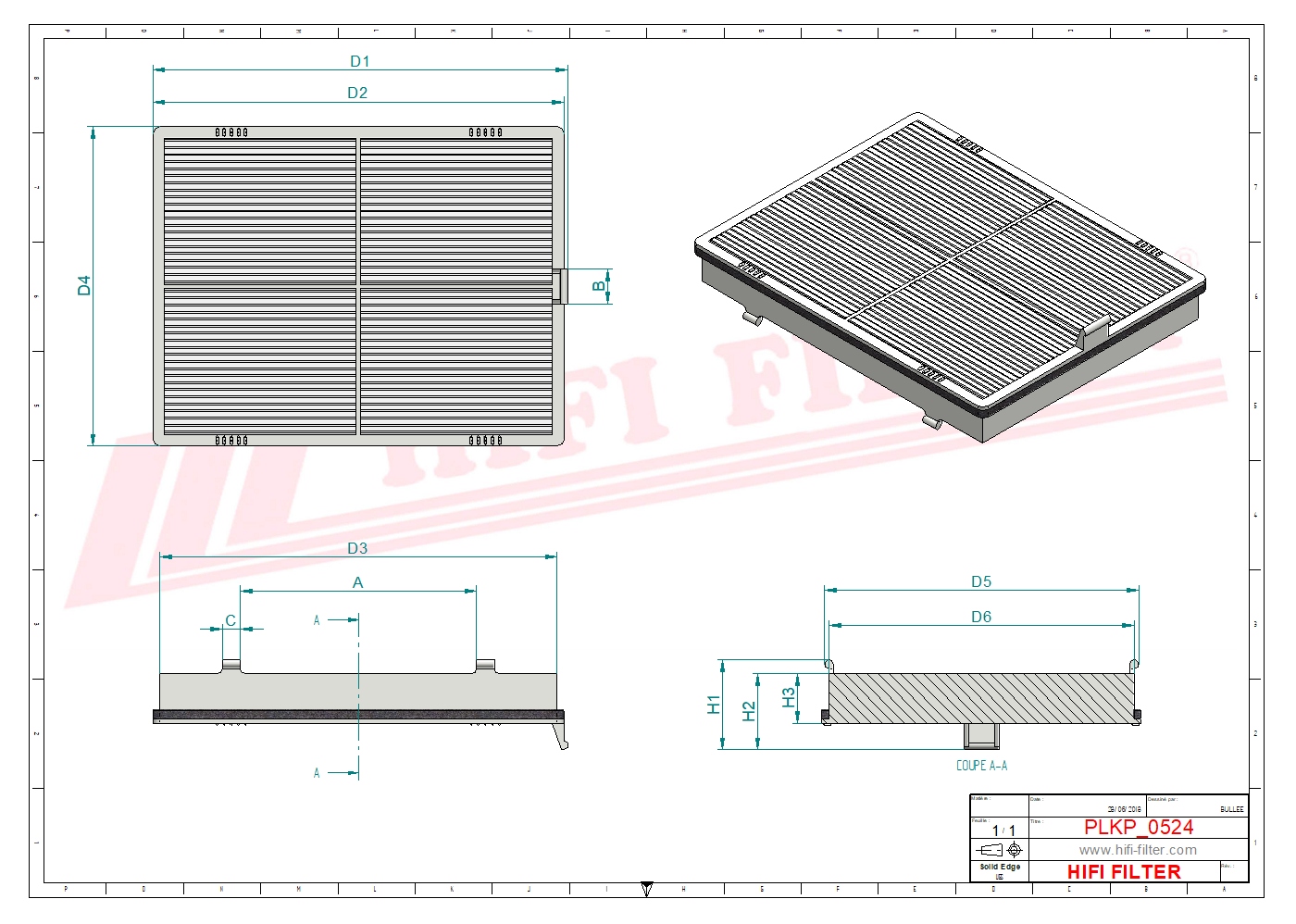 HIFI FILTER SC 80104 Cabin Air Filter